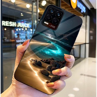 Ốp Lưng REALME 8, REALME 8 PRO Mặt lưng kính tráng gương, thiết kế thiên hà