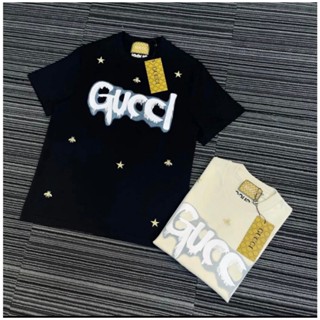 Áo Phông Gucci Thêu Ong Cao Cấp - Áo Phông Nam Nữ Cổ Tròn Thêu Hình Ong Độc Đáo Form Chuẩn