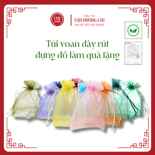 Túi vải voan dây rút size 17*23cm đựng đồ làm quà tặng tiện lợi