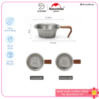 Bát dã ngoại đa năng naturehike nh21sj002 thép không gỉ