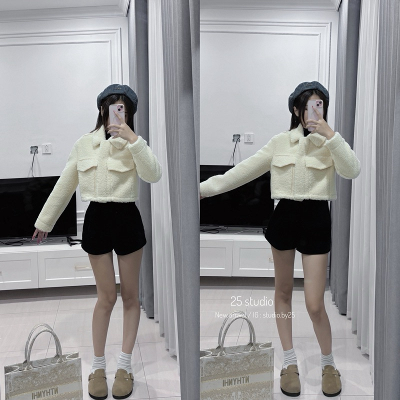 QUẦN SOOC NHUNG KHUY CÀI HÀNG ĐẸP | STUDIOBY25
