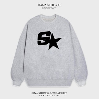 Áo Sweater Nam Nữ Form Rộng Nỉ Bông Cotton Unisex, Áo Khoác Hoodie Basic Oversize Hàn Trung Trend Đông 2023 - S Star