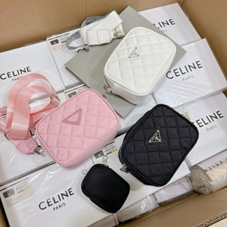  túi đeo chéo túi  sét đôi đeo vai hoạ tiết  thêu trám mác tam giác nhiều màu cute dễ phối đồ cho nam và nữ 