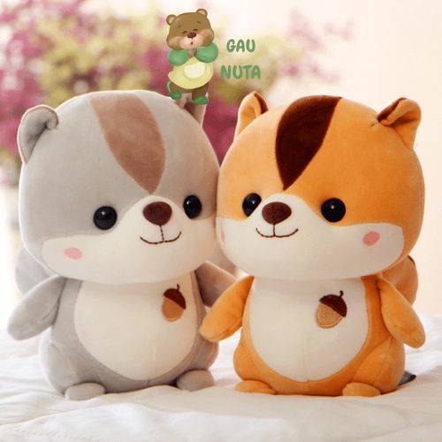 Gấu Bông Sóc Hạt Dẻ - Thú Nhồi Bông Sóc Hạt Dẻ Cao Cấp ĐĂNG KHOA
