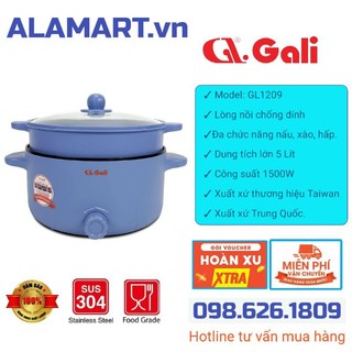Lẩu điện có xửng hấp gali gl-1209