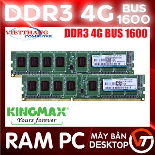 Ram Máy Tính PC DDR3 4G - Ram Kingmax 4G DDR3 Bus 1600 ( Cũ - 2nd )