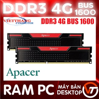 Ram pc ddr3 4g - ram 4g ddr3 bus 1600 apacer tản nhiệt