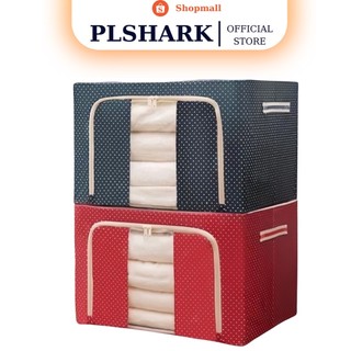 Hộp Đựng Quần Áo PLSHARK Khung Thép Gấp Gọn Bảo Quản Quần Áo Bền Đẹp Sạch Sẽ 