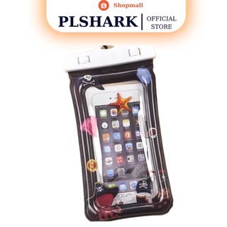 PLSHARK Túi Đựng Điện Thoại Chống Nước Đi Mưa Bơi Đi Du Lịch Tắm Biển Dạng Phao Tiện Lợi 
