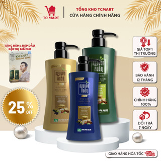  Dầu gội dược liệu Nguyên Xuân 600ml 350ml 200ml - kết hợp tính hoa 13 vị Dược liệu Cổ truyền + TẶNG THÊM 10% thể tích 