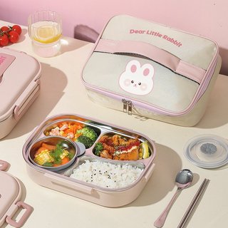 Hộp Đựng Cơm giữ nhiệt, hộp cơm văn phòng inox tiện dụng thời trang