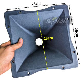 Họng loa treble 750 kích thước 25 vuông khuyết cạnh loại nhựa dầy 1 cm giá 1 cái