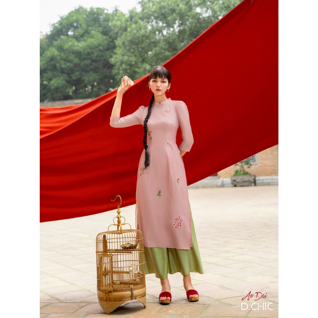 Áo dài Thanh Yên D.CHIC MS: 1832515 KHÔNG BAO GỒM QUẦN LỤA