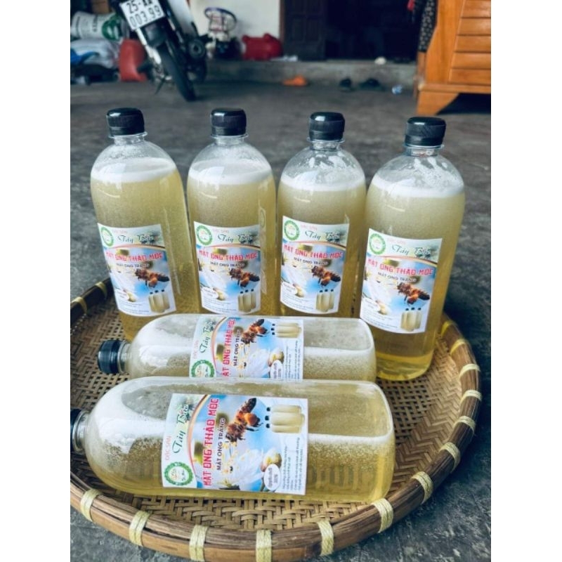 Mật ong trắng (hoa blong song) chai 1lit