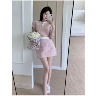 sét dạ hồng 2 lớp lót ngọt ngào dễ thương năng động