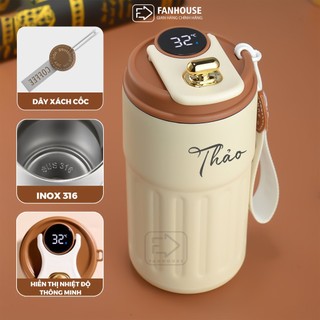 ly giữ nhiệt Inox 316 cao cấp Holic v4 420ml cốc nước giữ nhiệt thể thao Fan House bình vỏ chống xước