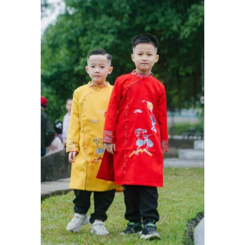 Áo Dài Trẻ Em bé trai dưới 53kg