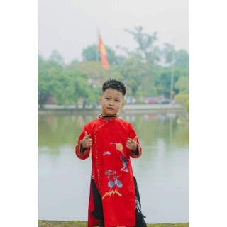 Áo Dài Trẻ Em bé trai dưới 53kg