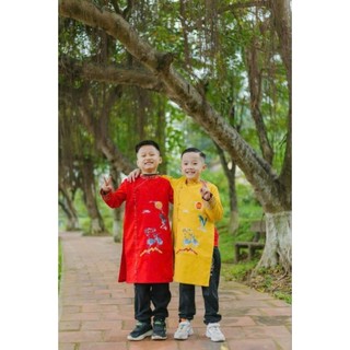 Áo Dài Trẻ Em bé trai dưới 53kg