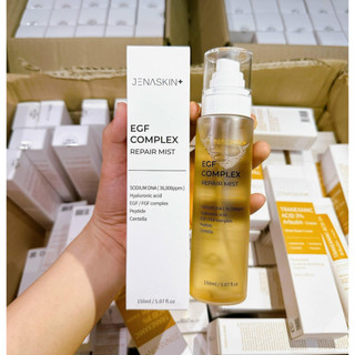 Xịt khoáng Jenaskin 150ml, toner dạng xịt, dưỡng ẩm da, xịt tế bào gốc EGF COMPLEX, dưỡng trắng da, khóa makeup