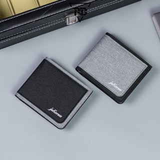 [Fullbox] Ví Vải Nam Jolizeon Phiên Bản Mới Phối Viền  Phong Cách Trẻ Trung Dáng Hàn Nhiều Ngăn Tiện Lợi Không Khóa