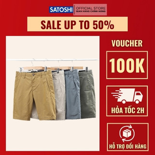 | Satoshi | Quần Short kaki nam SAQS31 co giãn nhẹ , phom ôm vừa tôn dáng , màu sắc trẻ trung