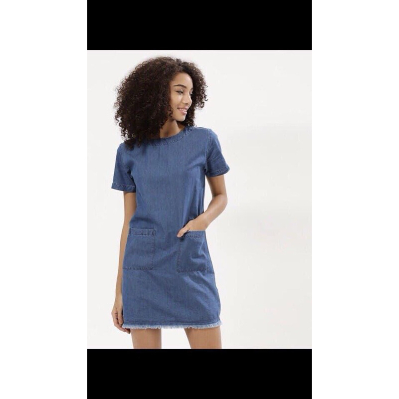Đầm jean tay ngắn size s vnxk