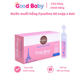 Fysoline - nước muối sinh lý pháp - vệ sinh mắt, mũi, miệng cho bé - hộp 40 ống x 5ml - good baby