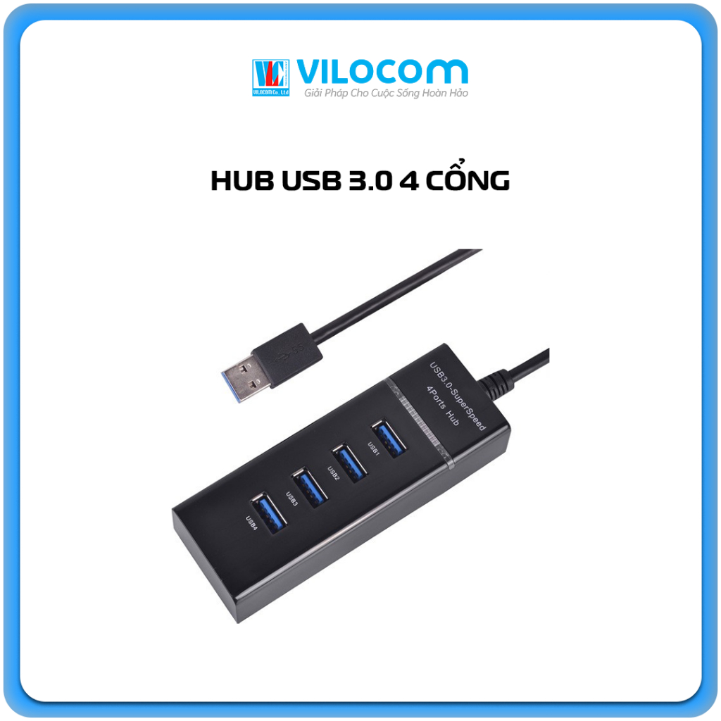 Hub chia USB 3.0 Superspeed 4 Port