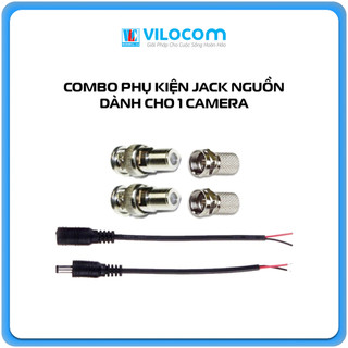 Combo jack BNC và dây nối nguồn - Cho 1 Camera