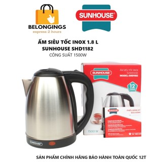 ẤM SIÊU TỐC, BÌNH ĐUN SIÊU TỐC SUNHOUSE HAPYTIME  HHTD1081|1088 , SUNHOUSE SHD1182 BẢO HÀNH TOÀN QUỐC 12 THÁNG