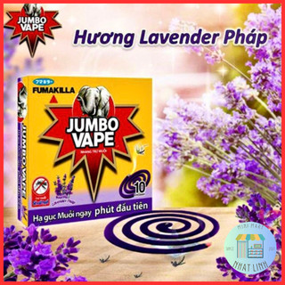  Nhang Muỗi JUMBO VAPE Hương Lavender Pháp Hộp 10 Khoanh 