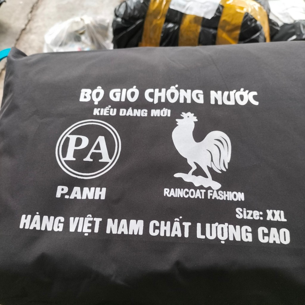 Áo mưa bộ 2 lớp dày dặn siêu chống thấm phối màu thời trang mặc thay áo gió-VIN-PEN