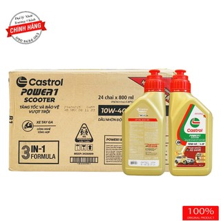 Thùng Nhớt Castrol Power 1 Scooter 10W40 dành cho xe ga hàng chính hãng
