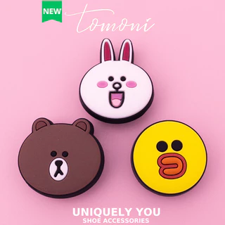 Sticker Dép, Jibbitz, Charm Kute Trang Trí Giày Dép Hình Gấu, Thỏ, Vịt Xinh Xắn - TM16
