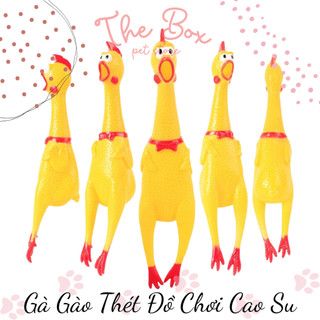 Gà Gào Thét Đồ Chơi Cao Su Cho Chó