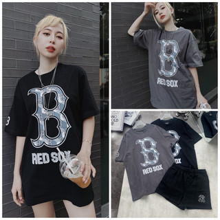 Áo MLB nam nữ over size logo B full tag