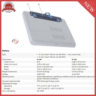 Pin dell Inspiron 15R 5537