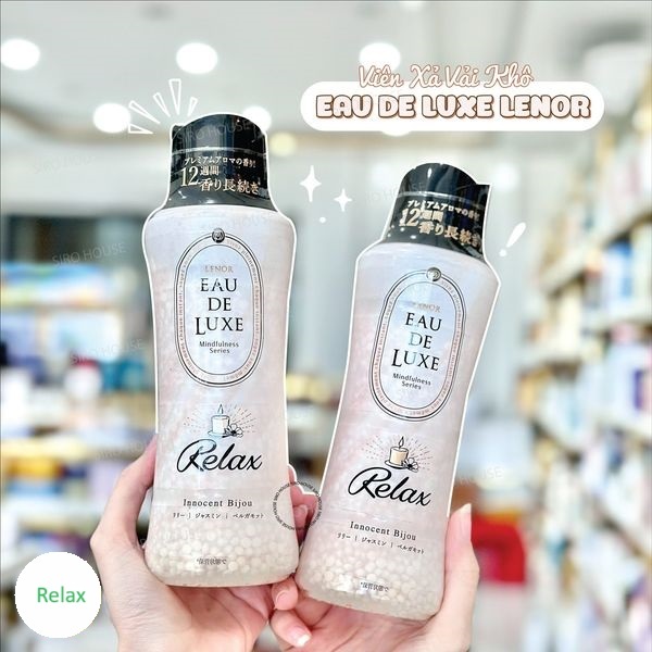 Viên Xả Vải Khô Hương Nước Hoa Cao Cấp LENOR Eau De Luxe Rela 520ml