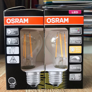 Bóng Led Osram filament công suất 7.5w dimmable