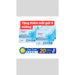 BĂNG VỆ SINH DIANA SENSI COOL FRESH hàng ngày 20