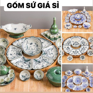 Bát đĩa hoa mặt trời bát tràng cao cấp