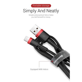 Cáp sạc nhanh Baseus Cafule 50cm siêu bền cho iPhone / iPad