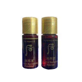 [mini 5ml] Cặp Nước Hoa Hồng Và Sữa Dưỡng Đồng Y Cung Cấp Tân Dịch Cho Da Tươi Trẻ Whoo Đỏ 5ml