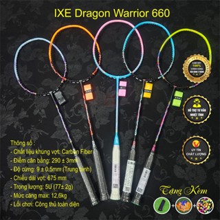   Chính hãng Vợt Cầu lông IXE Dragon Warrior 660 Vợt học sinh sinh viên Siêu Sale  