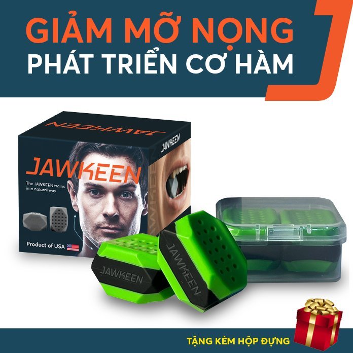DỤNG CỤ TẬP CƠ HÀM, CƠ MẶT, GIẢM MỠ MẶT - TẠO HÌNH HÀM JAWKEEN JAWLINER (2 CÁI)