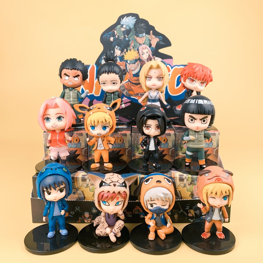Mô hình Action figure Naruto & friends đế đen
