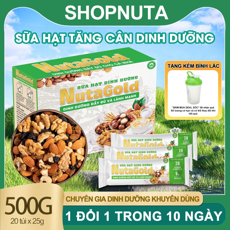 Ngũ Cốc Dinh Dưỡng, Sữa Hạt Tăng Cân NutaGold, sữa hạt LỢI SỮA CAO CẤP