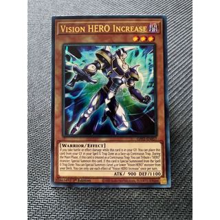 Lá bài thẻ bài Yugioh Vision Hero Increase - ultra Rare - Tặng bọc bài nhựa bảo quản