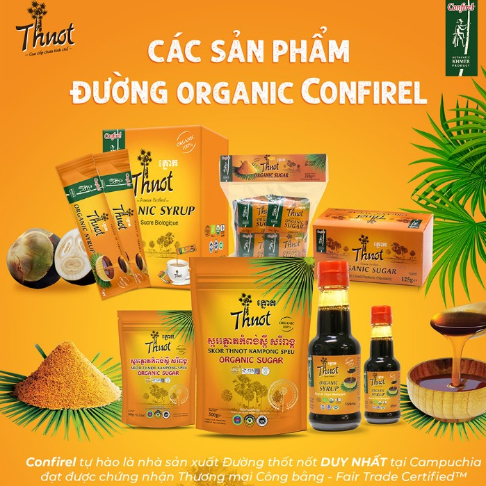Gói nhỏ - Syrup đường thốt nốt hữu cơ Confirel